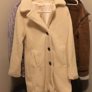 C&C California Sherpa Button Front Coat